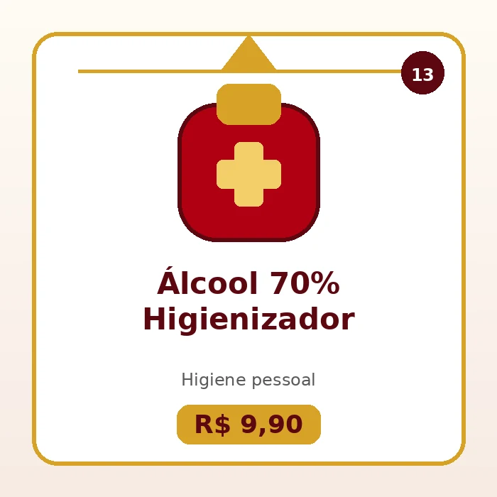 Álcool 70% Higienizador