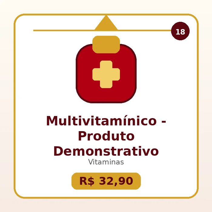 Multivitamínico - Produto Demonstrativo